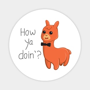 Cute Alpaca T-shirt Magnet